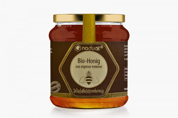 Honigglas-Etiketten Waldblütenhonig